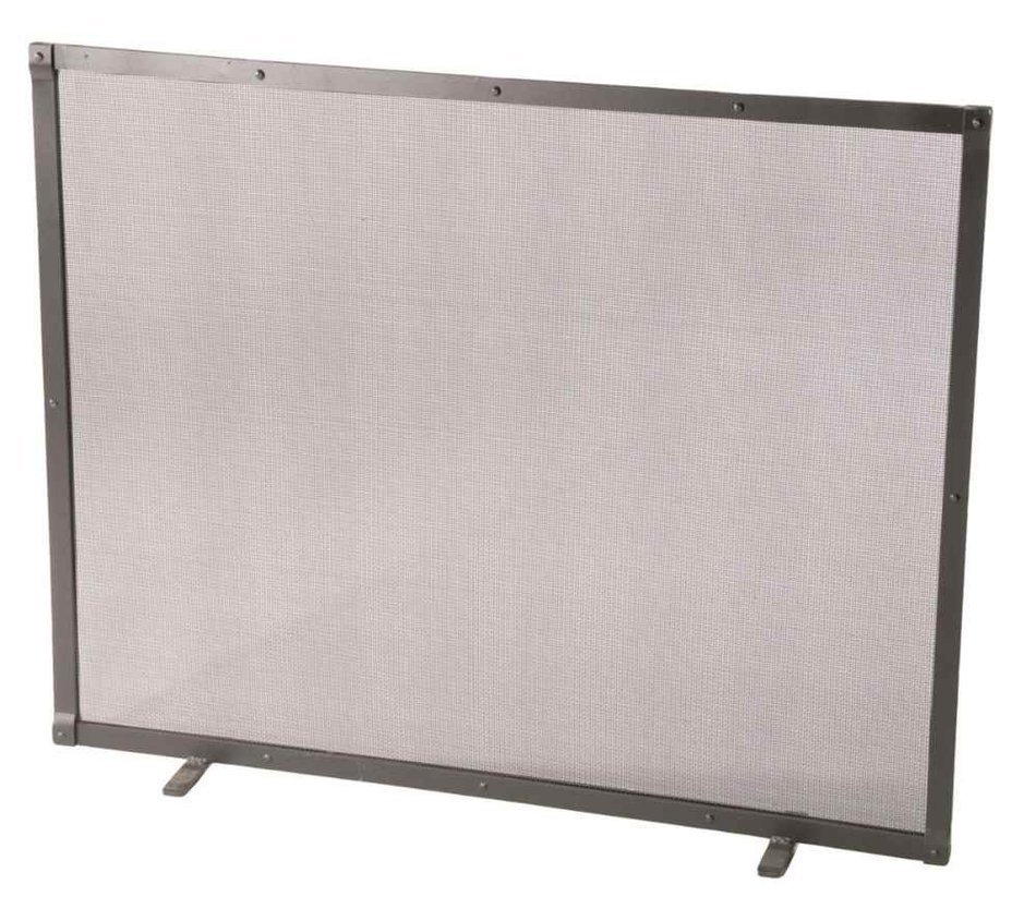 Standard Single Panel Fire Screen (Hand Rubbed Brass)