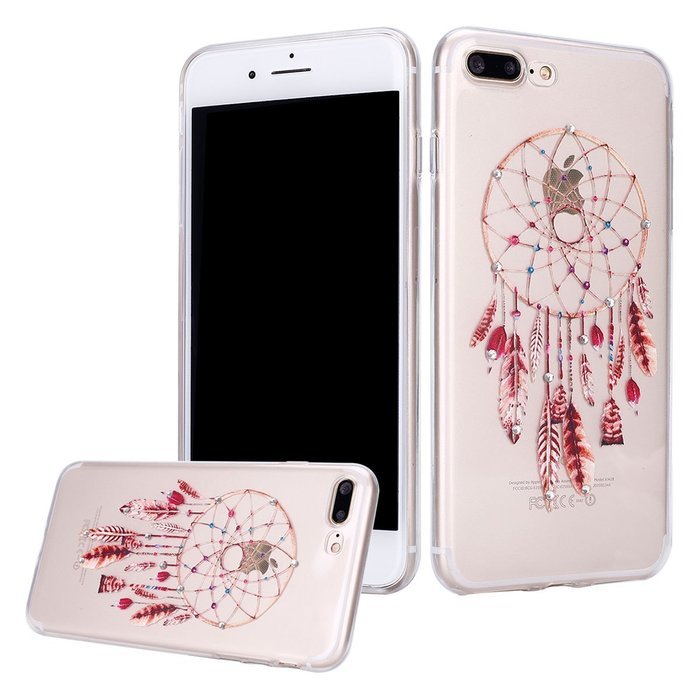 iPhone 7 Plus Case, PHEZEN Clear Soft TPU Protective Case Back Cover with Beautiful Cherry Blossom Flower Series... N24