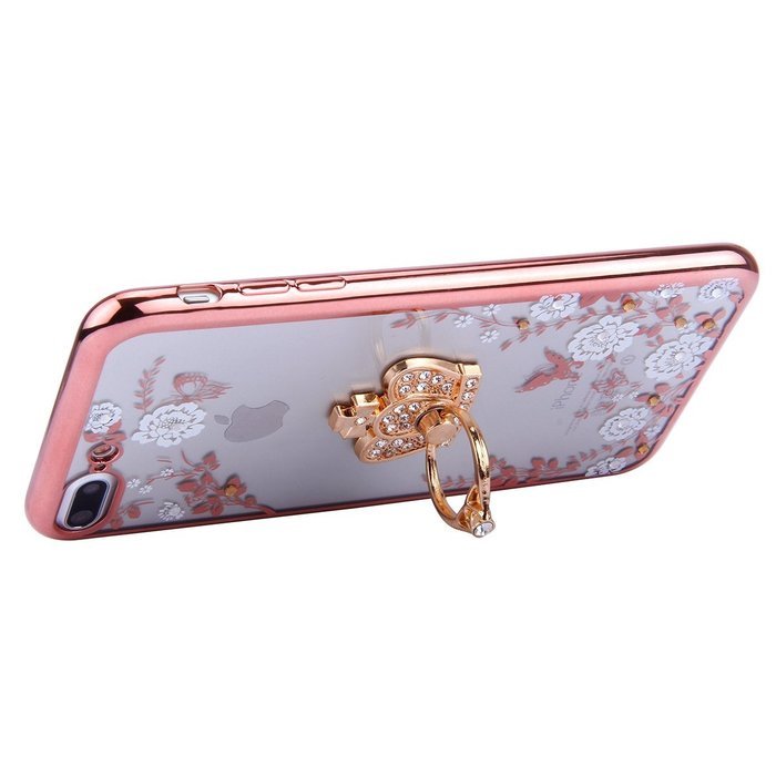 iPhone 7 Plus Case, PHEZEN Clear Soft TPU Protective Case Back Cover with Beautiful Cherry Blossom Flower Series... N30