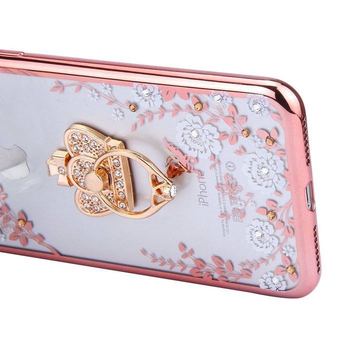 iPhone 7 Plus Case, PHEZEN Clear Soft TPU Protective Case Back Cover with Beautiful Cherry Blossom Flower Series... N31