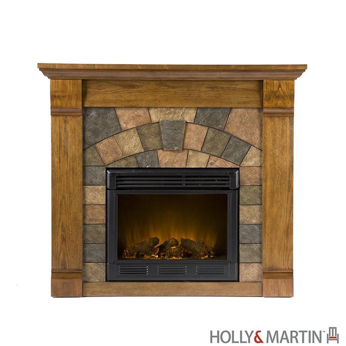 Holly & Martin Underwood Electric Fireplace Oak N6
