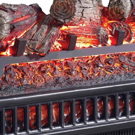 Electric Crackling Log with Heater, 23.00 x 9.00 x 13.00 Inches N5