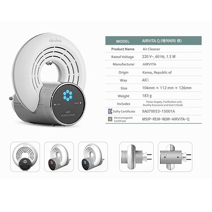 AIRVITA Q Air freshener, Air Purifier N4