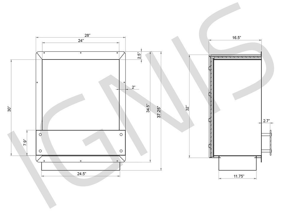 FB1212-S - Ethanol Fireplace Insert N3