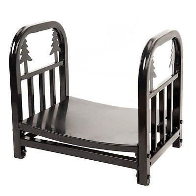 18-Inch Indoor/Outdoor Heavy Duty Steel Firewood Racks Fireplace Log Holder N6