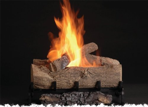 Flamenco: (F-24) "The Advanced Biofuel Logset with the Dancing Flame". 24" wide logset includes front and rear... N4