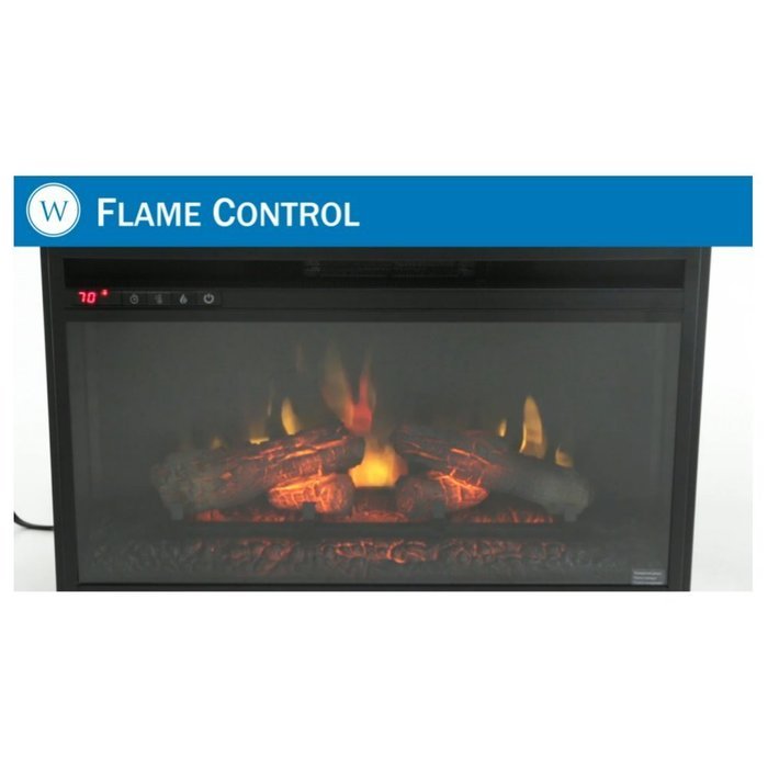 Grafton 46 in. TV/Media Console Infrared Medium Brown Walnut Indoor Electric Fireplace N5