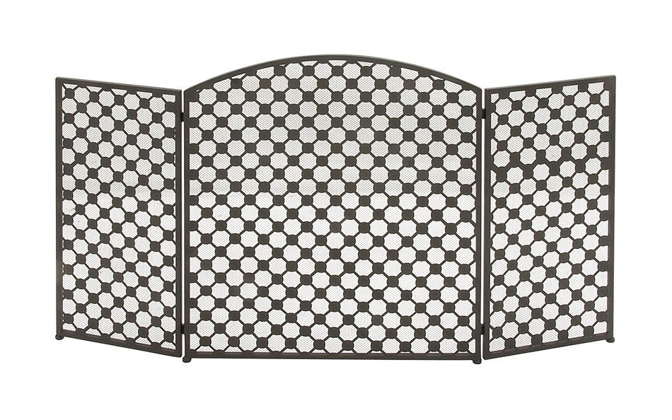 Deco 79 50361 Long-Lasting Metal Fire Screen, 52" W x 30" H N2