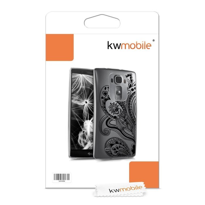 kwmobile Elegant and light weight Crystal Case Design Indian sun for LG G Flex 2 in light pink white transparent N33