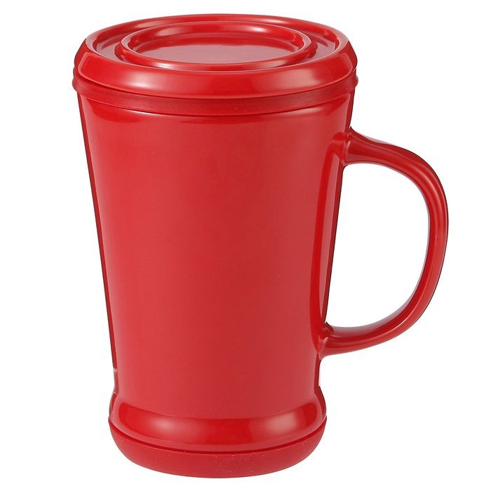 casaWare Tilt and Drip Tea Infuser Ceramic Mug, 14-Ounce (Matcha Green) N6