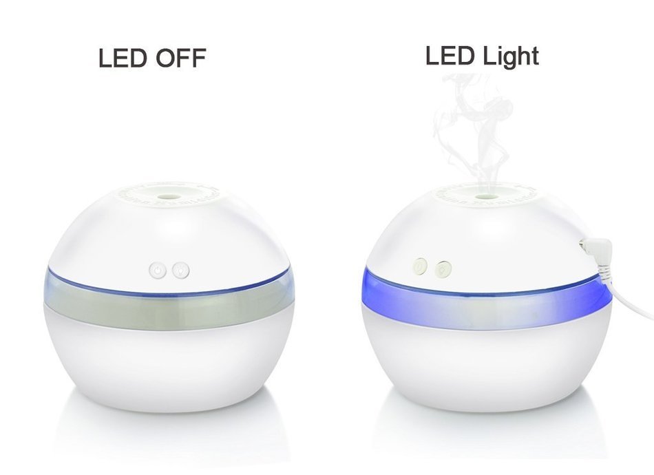 Color You 300ml Ultrasonic Cool Mist Humidifier with Auto Shut Off, Whisper-quiet Operation and Night Light Function...