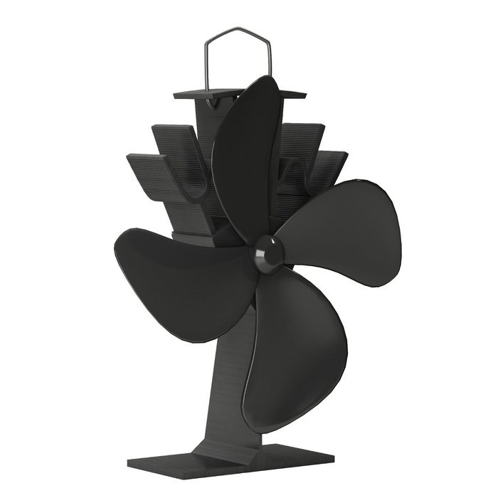 Fireplace Heat Powered Fan &ndash; Enjoy Heat From Your Wood Burning Stove and Drive Heat into Your Entire House Without... N4