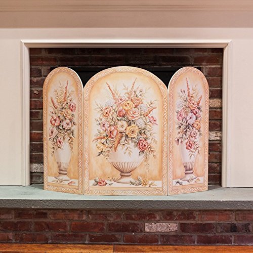 Handcrafted Vases Yellow/ White Fire Screen by Stupell