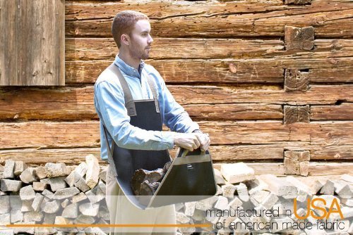 American-made Backsaver Firewood Apron (7-10D) Is the More Confortable Way to Transport Firewood. Made of Stylish...