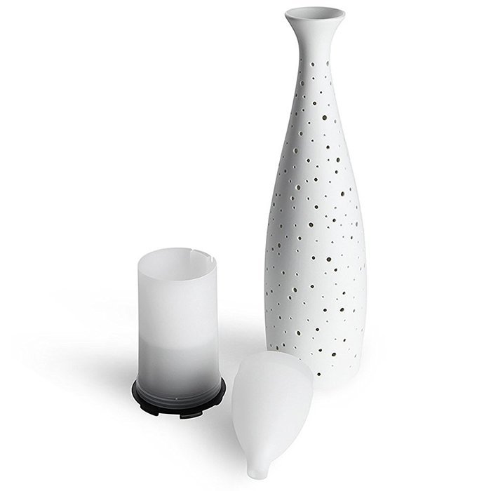 Essential Oil Diffuser, Joly Joy Vase Ultrasonic Aroma Diffuser Cool Mist Humidifier with Warm White LED Light... N4