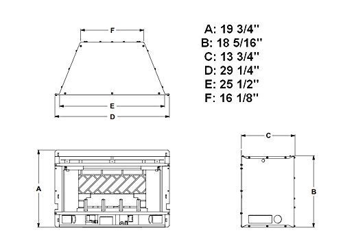 Vent-Free MV 10000 BTU Fireplace Insert - Natural Gas