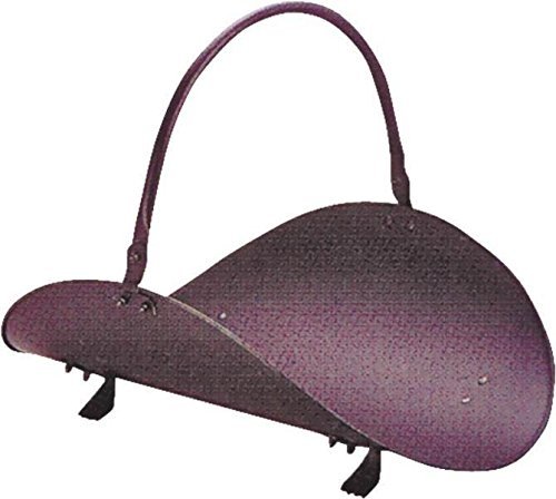 New Homebasix 0275735 Black Finish 19" Inch Firewood Wood Log Basket Holder