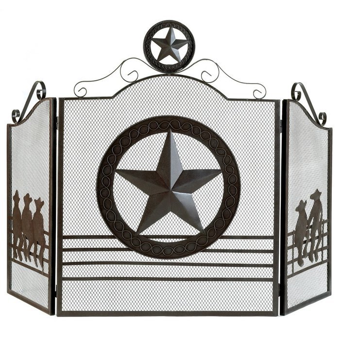 Lone Star Fireplace Screen Home Decor Home Decorative Items Accessories and Gifts