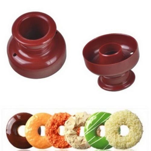 Mold Fondant Cake Plastic Bakery Doughnut DIY Baking Donut Maker Cutter N2