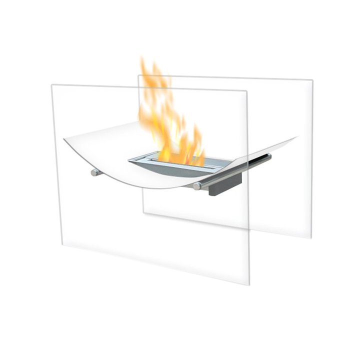 Moda Flame Sienna Free Standing Indoor Outdoor Bio Ethanol Fireplace White N2