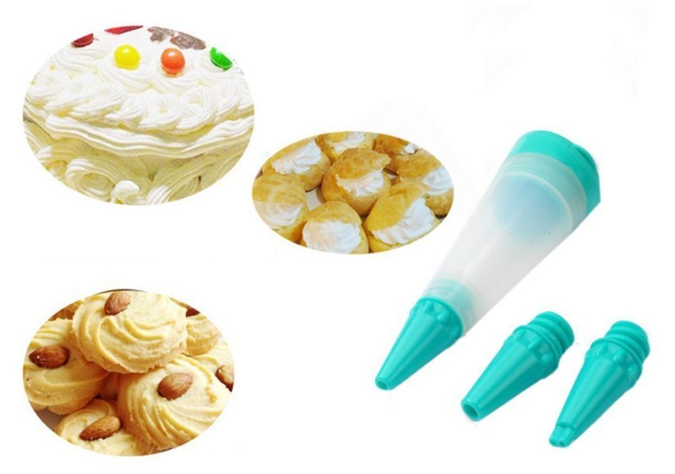 Lesirit Christmas Cake Decorating Pen Tool Kit (Blue) N2
