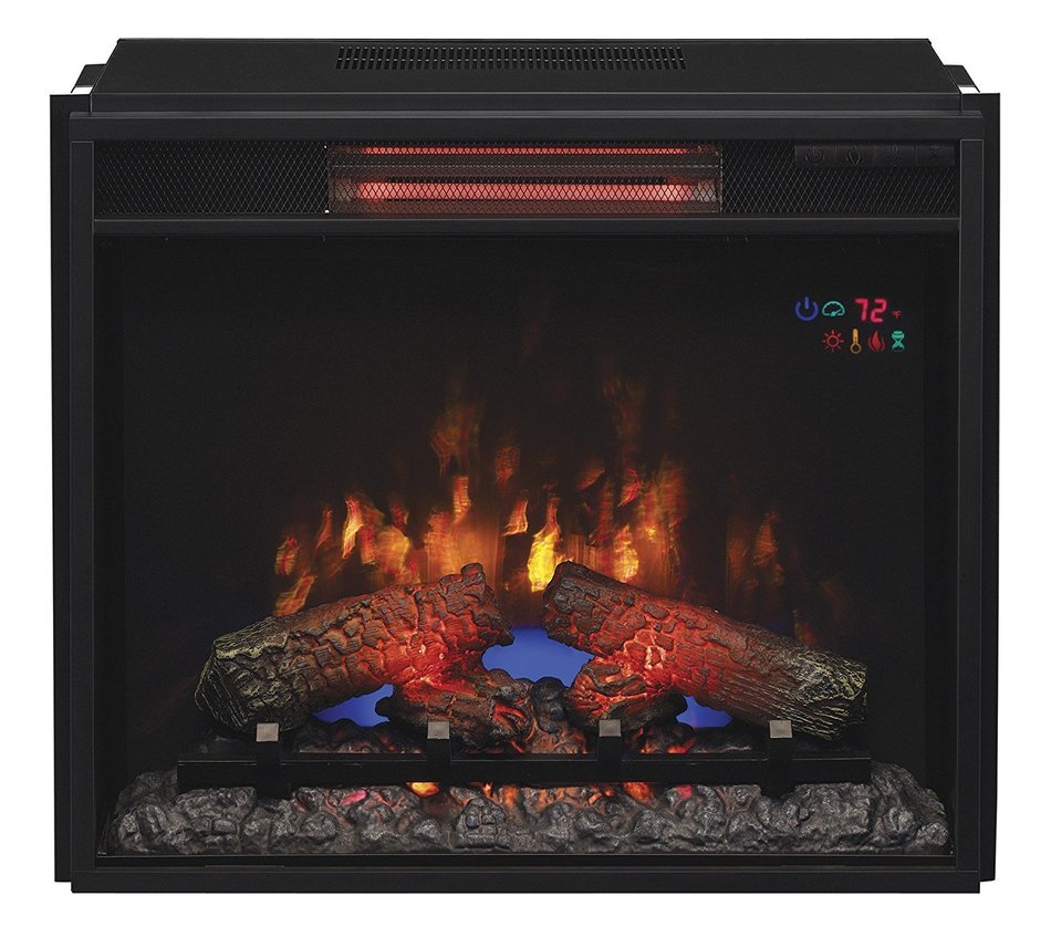 ClassicFlame 23II310GRA 23" Infrared Quartz Fireplace Insert with Safer Plug