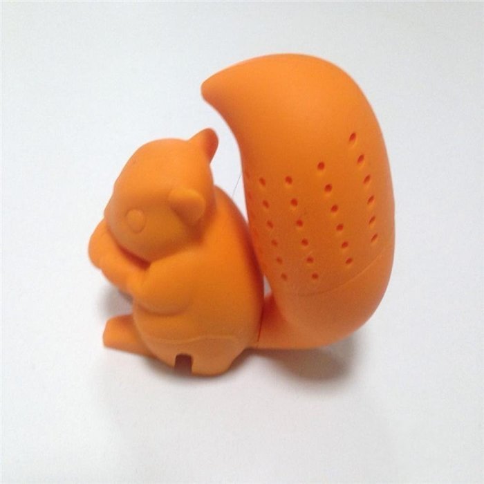 GOOTRADES Squirrel Shaped Tea Infuser Loose Leaf Strainer Bag Mug Filter (Blue) N3