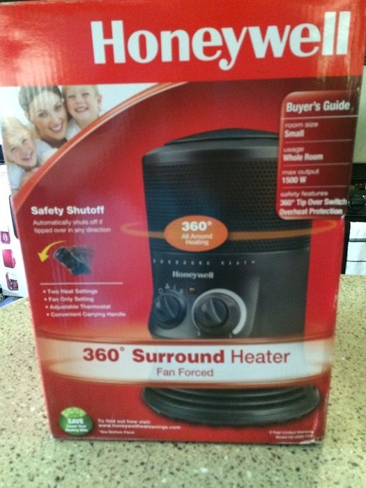 HONEYWELL 360 SURROUND HEATER [BLACK
