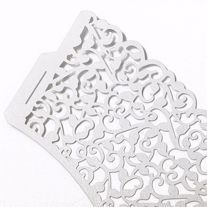 KINGSO 12pcs Filigree Vine Cupcake Wrappers Wraps Cases Wedding Birthday Decorations N2
