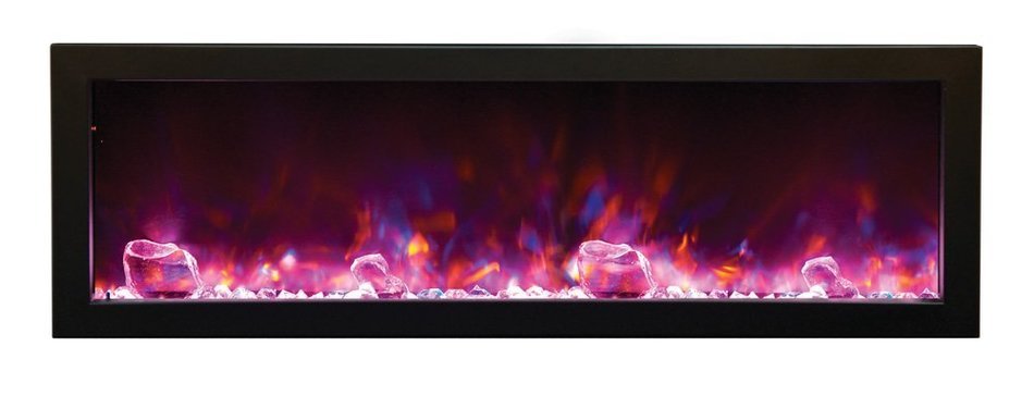 Amantii BI-60-DEEP - 60" wide x 12" deep - Electric Fireplace N8