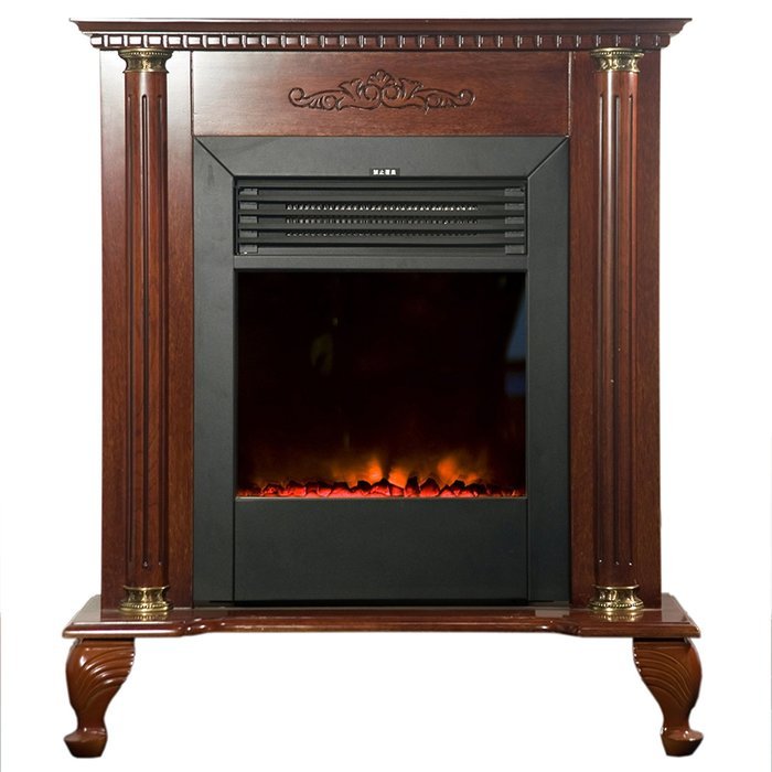 Yosemite Home Decor DF-EFP79 Classic Electric Fireplace, Brown