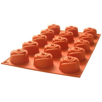 Silicone Small Rose .78 Oz. 15 Cavities