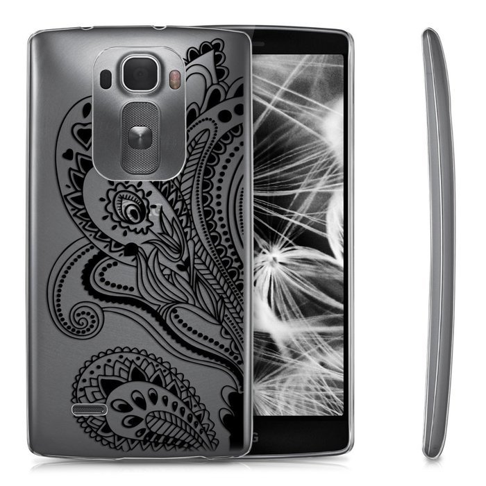 kwmobile Elegant and light weight Crystal Case Design Indian sun for LG G Flex 2 in light pink white transparent N43