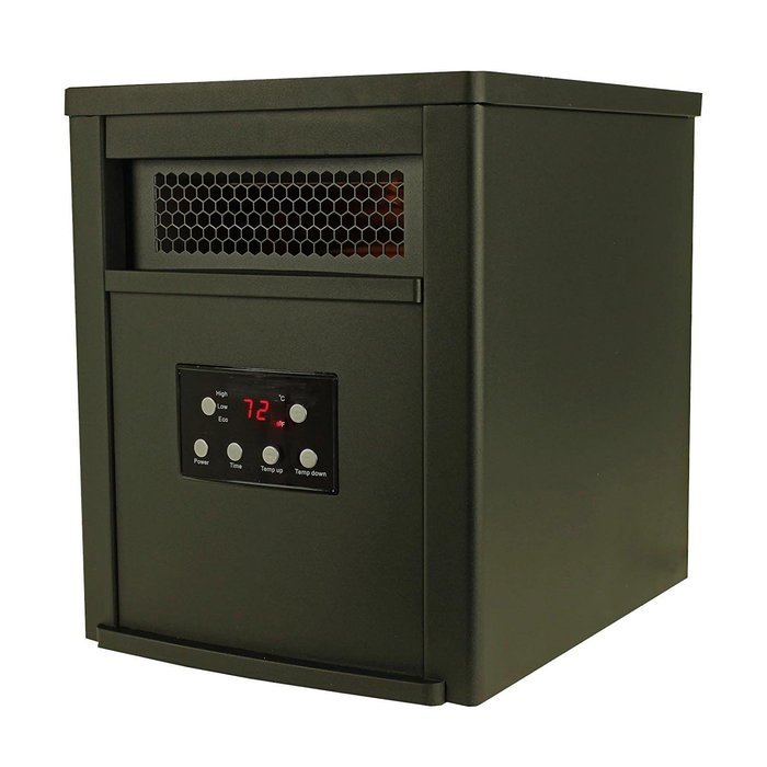 LifeSmart LifePro LS-6DMIQH-X 1,800 Sq Ft Portable Infrared Heater w/ Remotes N2