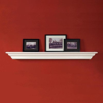 Marilyn Fireplace Mantel Shelf Shelf Length: 72", Finish: White