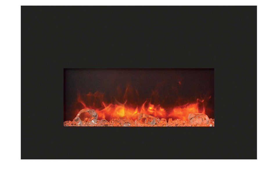 Amantii INSERT-33-4230-BG Insert Series Electric Fireplace with Ice Media Kit, 33 Inch N2