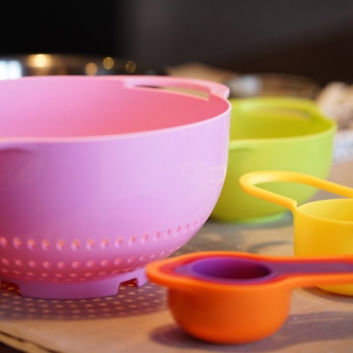 Eco BPA Free 8 Piece in Large Plastic Dishwasher Safe Mixing Nesting Bowls Set