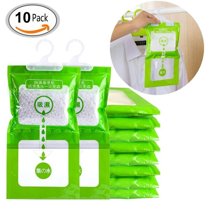 Travelmall Kitchen Bathroom Closet Wardrobe Hanging Hygroscopic Dehumidifier bag Deodorizing Moistureproof Desiccant... N2