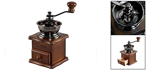 Antrader Hand Coffee Bean Mill Family Wooden Flour Mill Hand Grinding