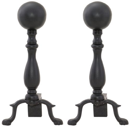 Uniflame, A-1234, Black Ball Andirons
