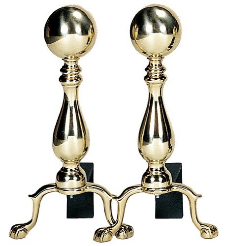 Uniflame, A-1234, Black Ball Andirons N2