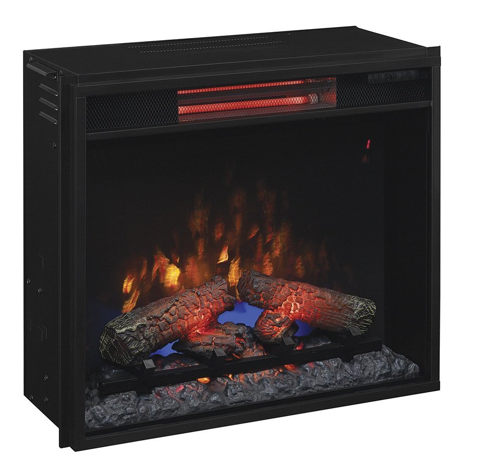 ClassicFlame 23II310GRA 23" Infrared Quartz Fireplace Insert with Safer Plug N2