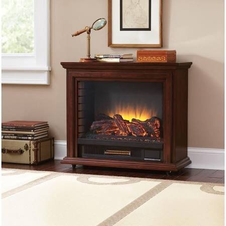Derry 32 in. Compact Infrared Electric Fireplace in Cherry N2