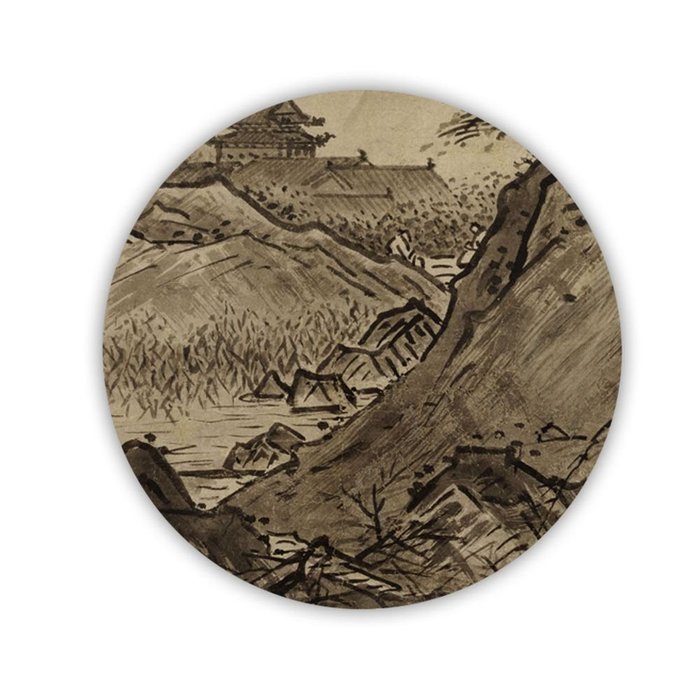 Generic Cup Mat Made By Mdf With Asian Chinese Painting 4 Soft