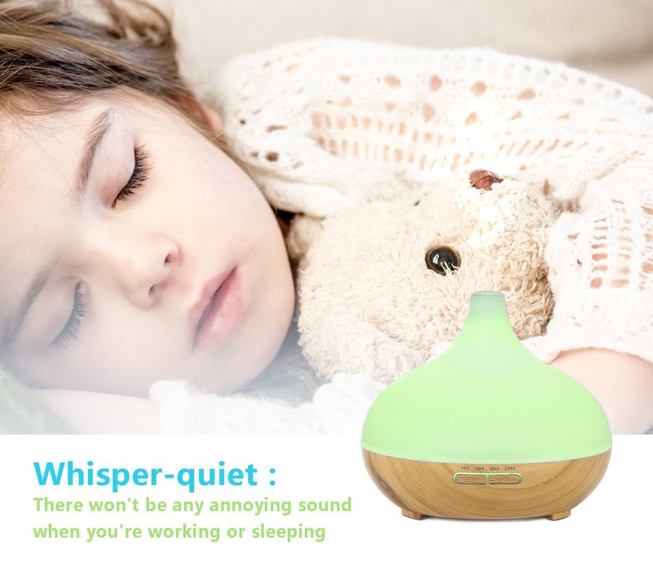 Essential Oil Diffuser, DIKI 300ml Cool Mist Humidifier Air Ultrasonic Purifiers Vaporizer Portable Aromatherapy... N4