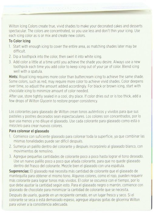Wilton 601-5580 1/2-Ounce Certified-Kosher Icing Colors, Set of 12 N2