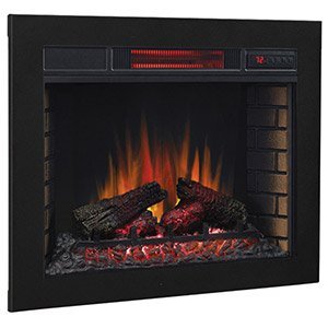 ClassicFlame 28-In SpectraFire Infrared Electric Insert & Trim Kit - 28II033FGL & BBKIT-28