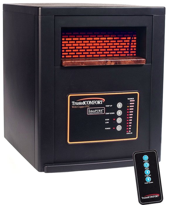 EdenPURE TrustedCOMFORT 1500-Watt Electric Portable Heater with Remote Control N2