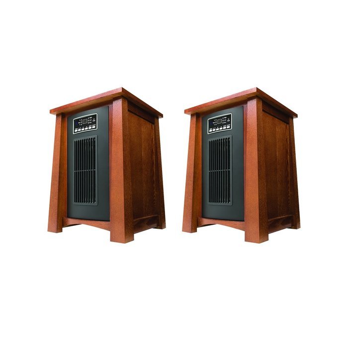 Haier 3 Heat Setting Infrared Zone Heater w/ Oak Finish (2 pack) | HHC15CPCV