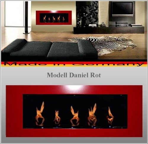 Gel + Ethanol Fire-Places Bio Ethanol Firep Place Model Daniel Red N6